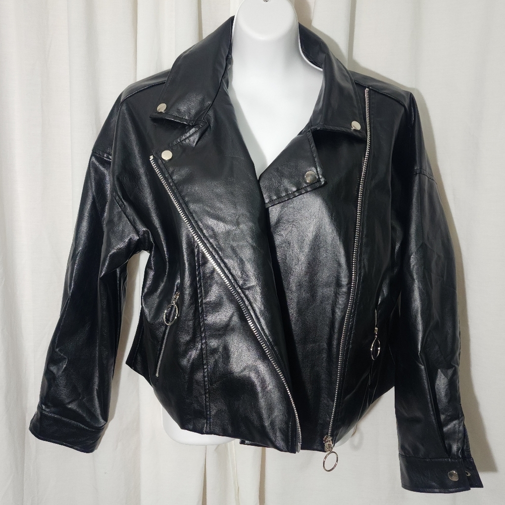 Womens PU Leather Jacket